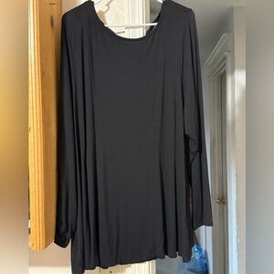 Lane Bryant Classic Black Long Sleeve Top